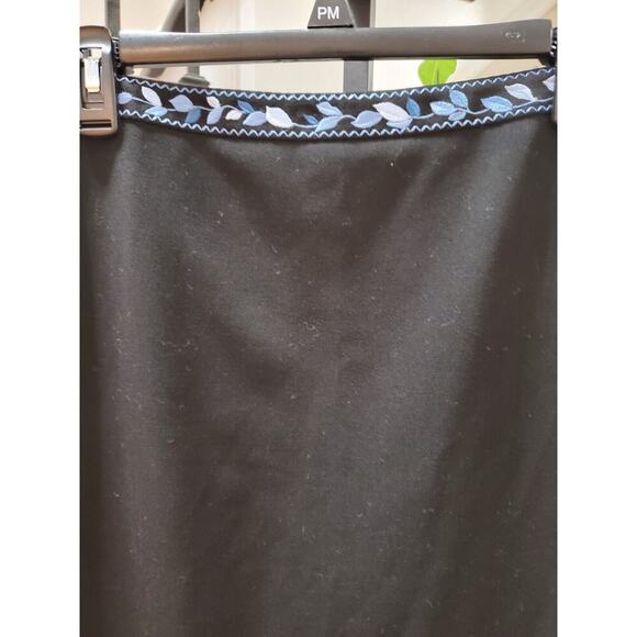 Grace Dane Lewis Women's Black Polyester Flat Front Vented Mini Skirt Size 10 - Picture 2 of 9